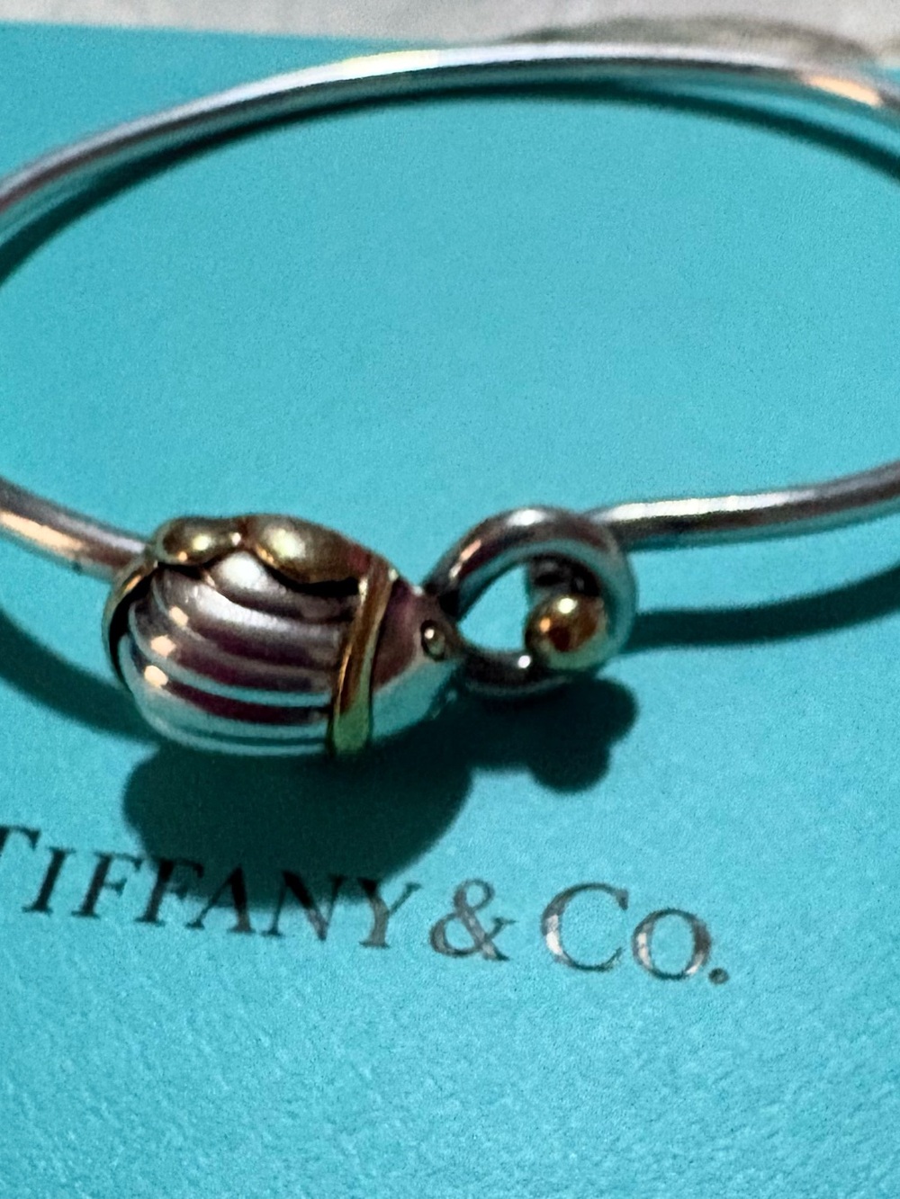 **Extremely Rare** Vintage Tiffany & Co. Silver and Gold Scarab Beetle Bracelet